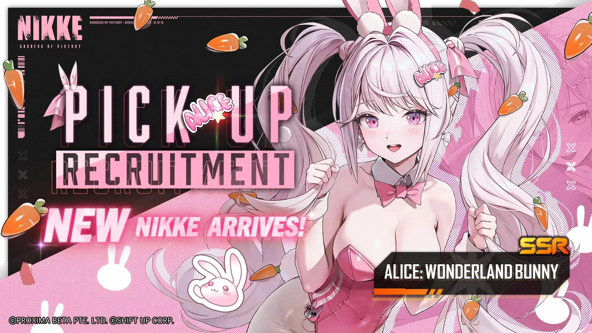 Alice: Wonderland Bunny Banner